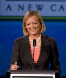 Meg Whitman speaks at the Tech Museum in San Jose